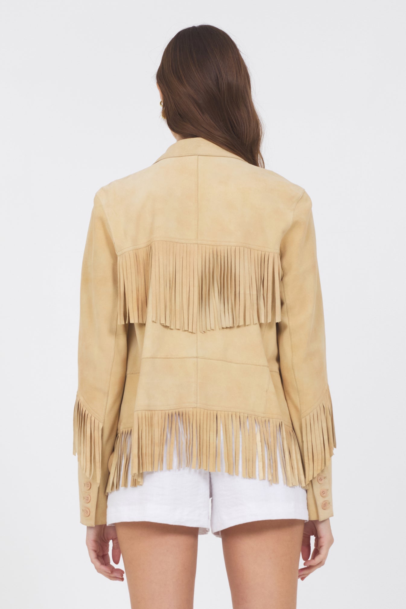 Jakett Annie Distressed Suede Jacket