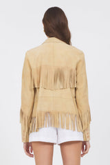 Jakett Annie Distressed Suede Jacket