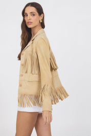 Jakett Annie Distressed Suede Jacket