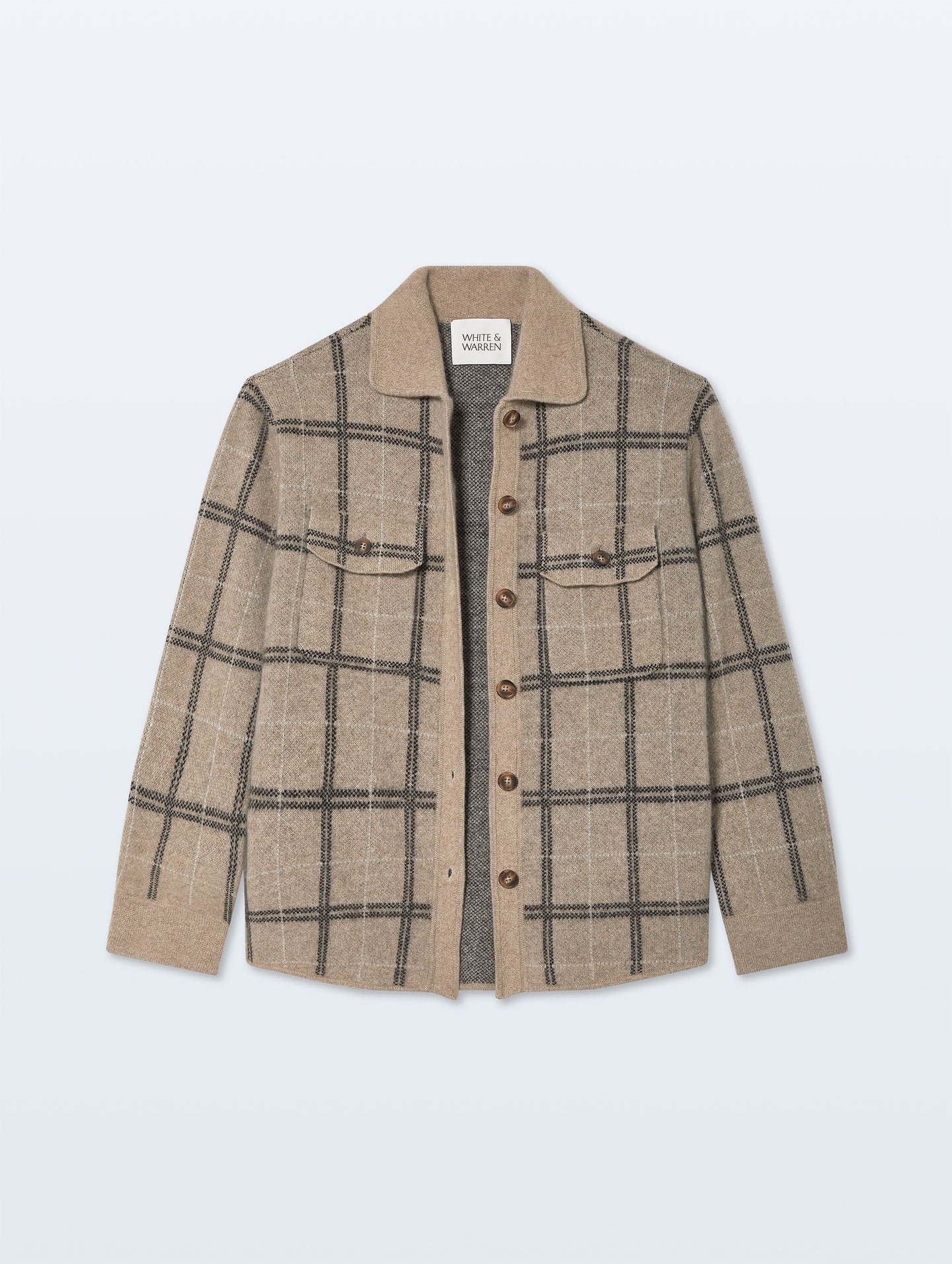 White & Warren Cashmere Luxe Button Down Shacket