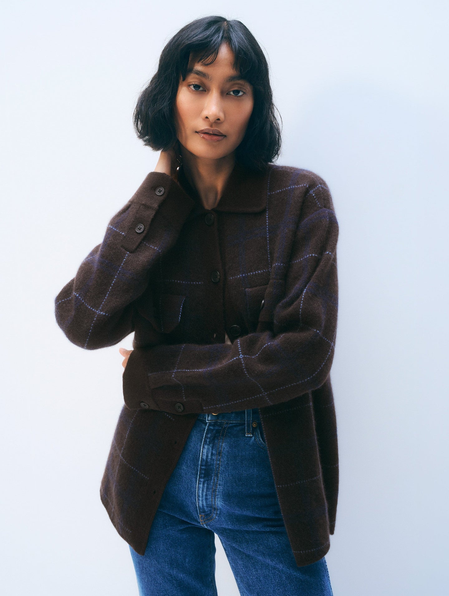 White + Warren Cashmere Luxe Button Down Shacket