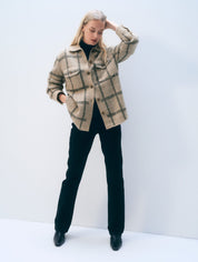 White & Warren Cashmere Luxe Button Down Shacket