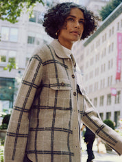 White & Warren Cashmere Luxe Button Down Shacket