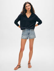 White + Warren Cashmere V-Neck