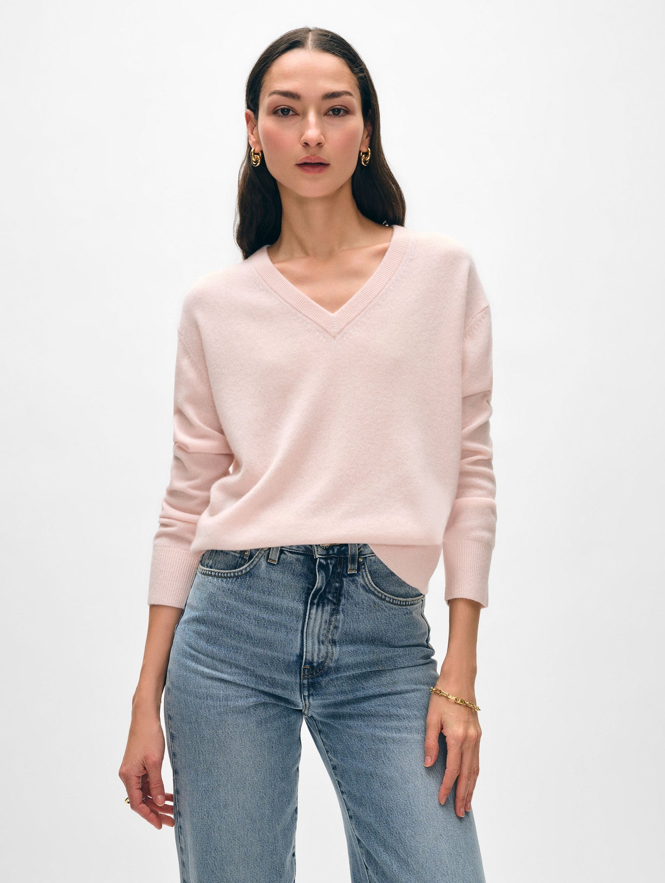 White + Warren Cashmere V-Neck