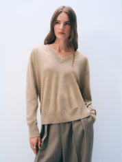 White + Warren Cashmere V-Neck