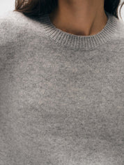 White + Warren Cashmere Rib Trim Crewneck
