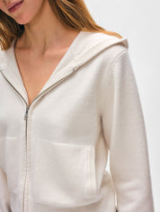 White + Warren Cashmere Luxe Zip Hoodie