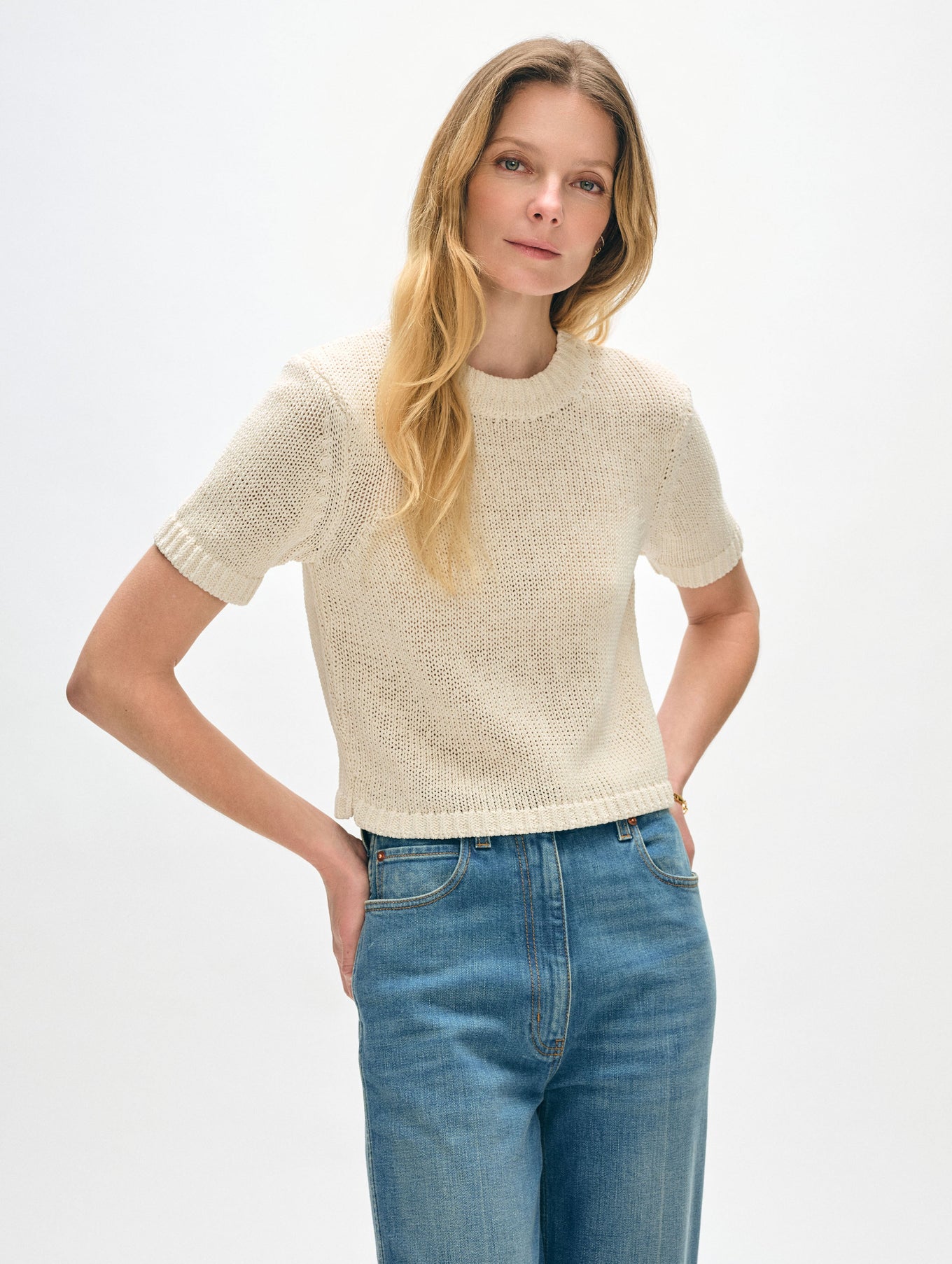White + Warren Organic Cotton Tape Shirt