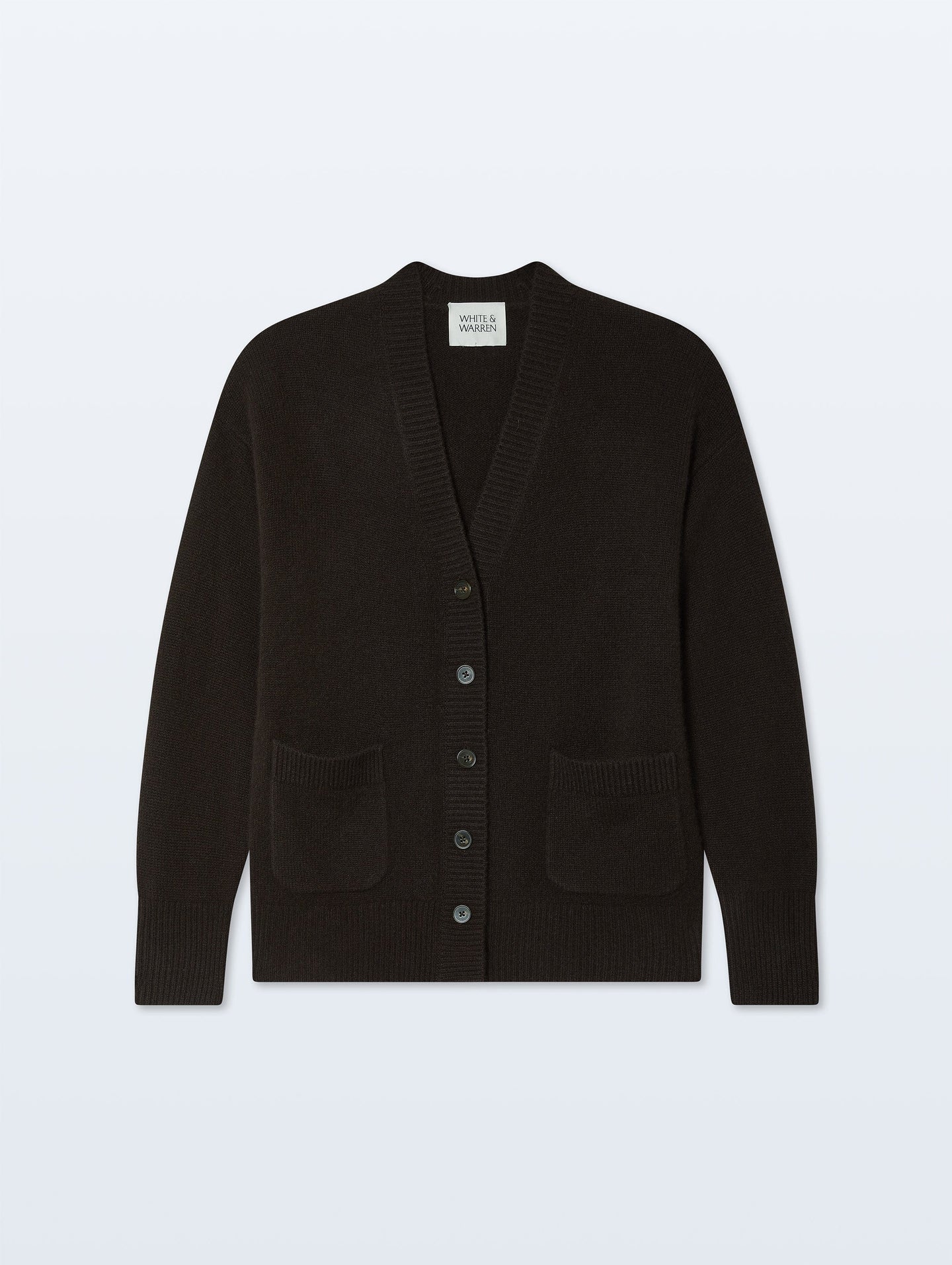 White & Warren Cashmere Luxe Pocket Cardigan