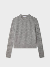 White + Warren Cashmere Cable Crewneck