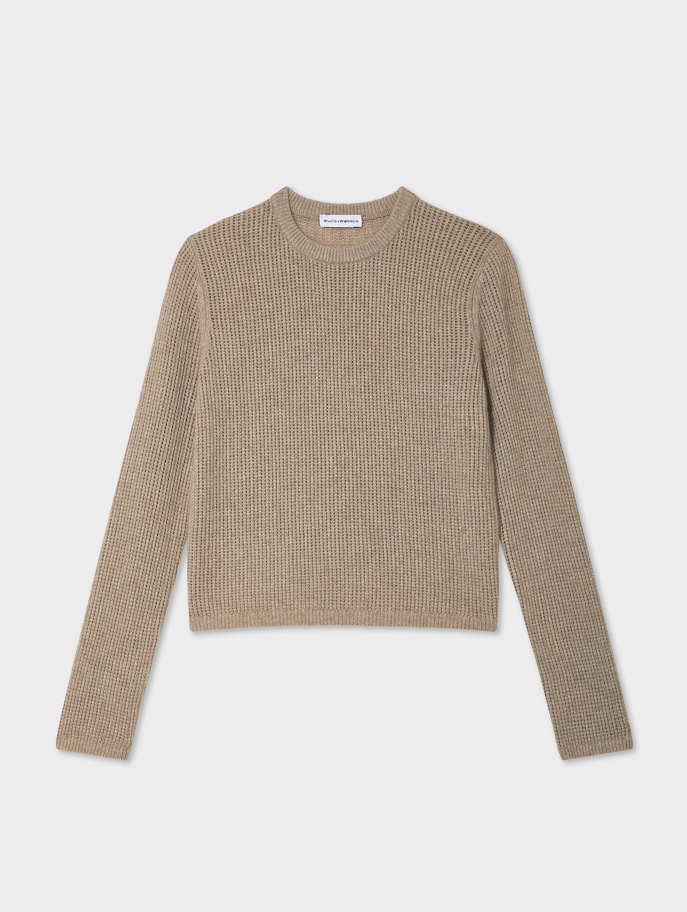 White + Warren Waffle Mesh Crew