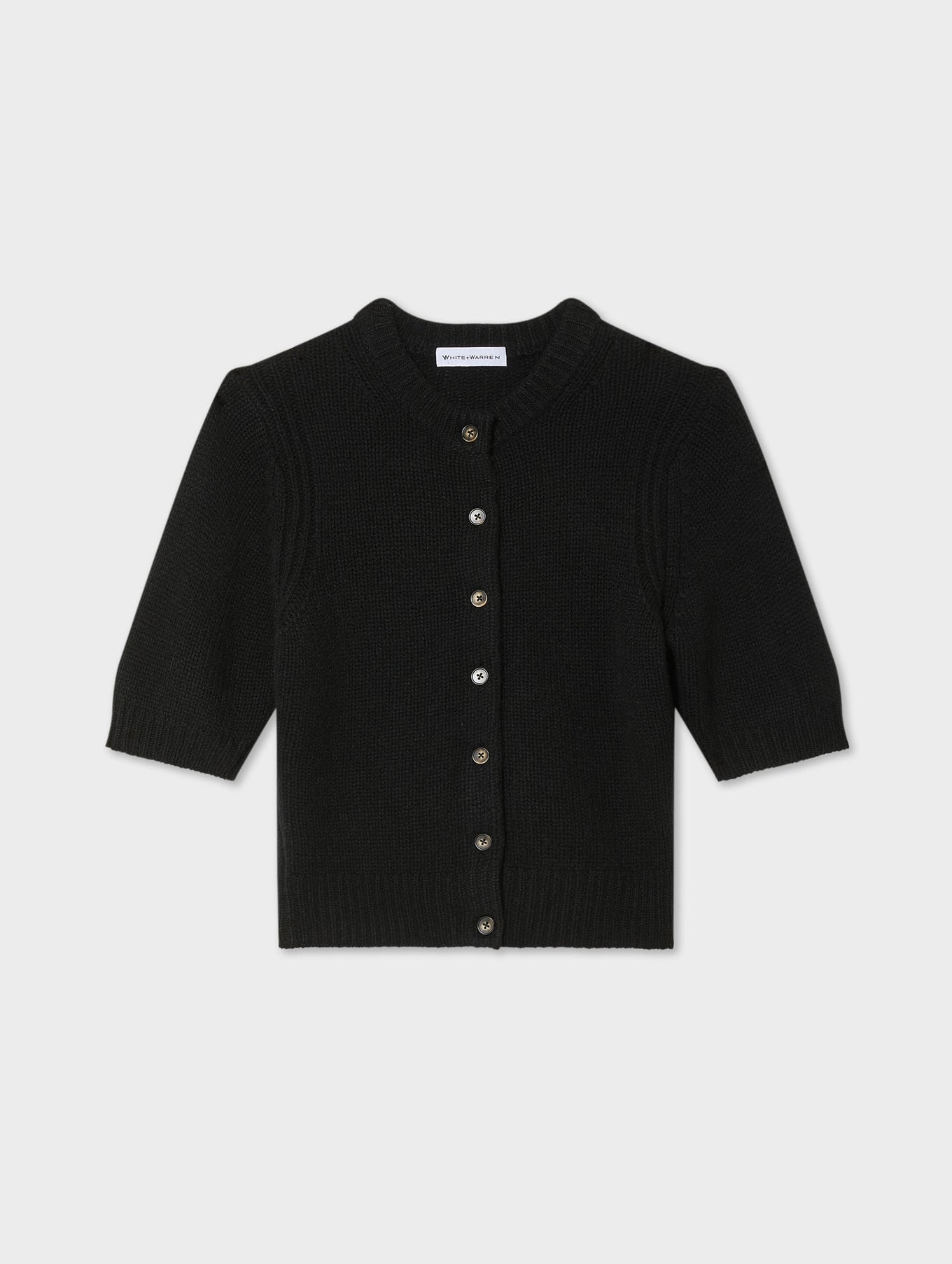 White + Warren Cashmere Elbow Sleeve Cardigan