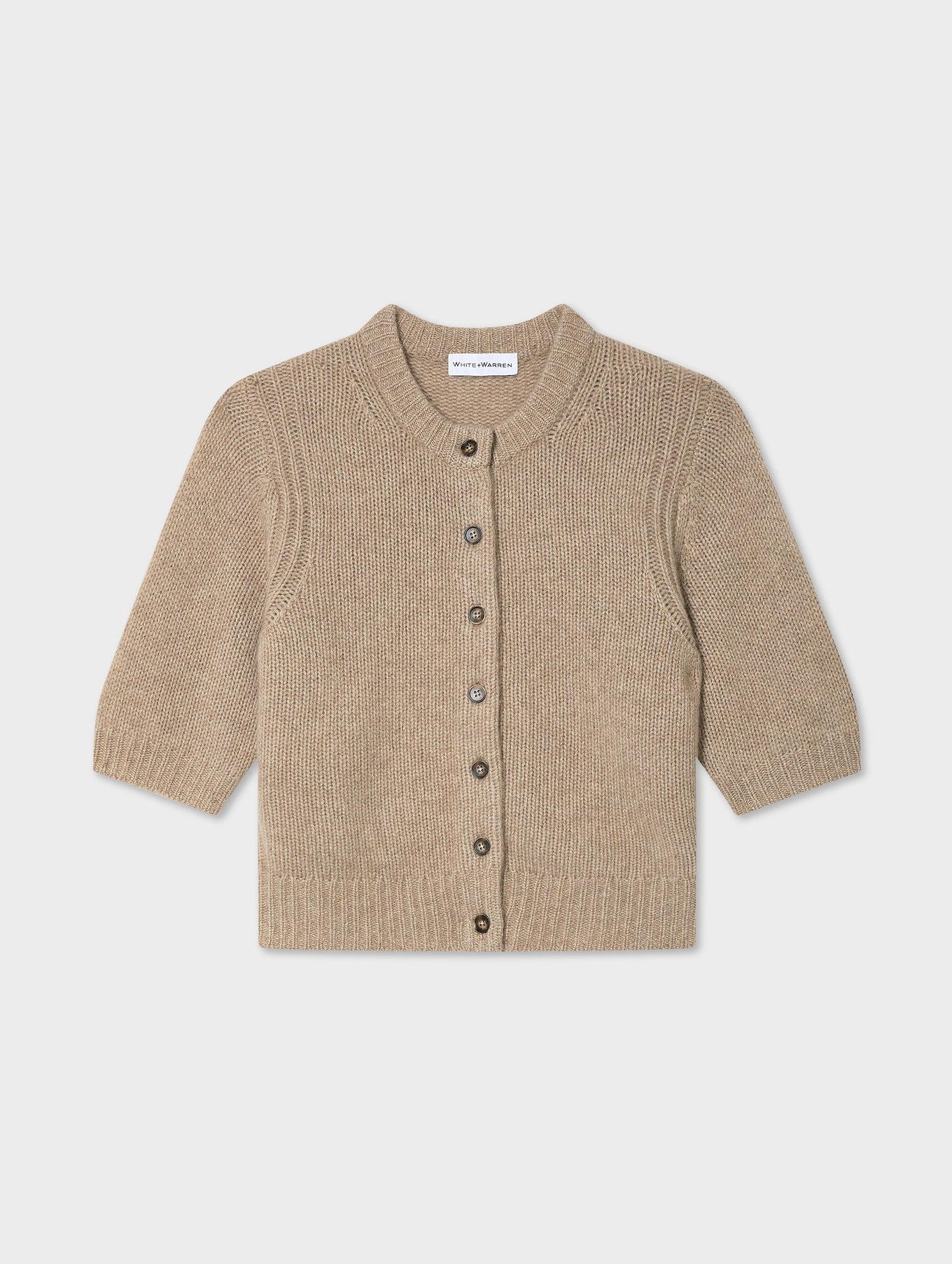 White + Warren Cashmere Elbow Sleeve Cardigan