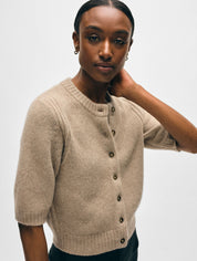 White + Warren Cashmere Elbow Sleeve Cardigan