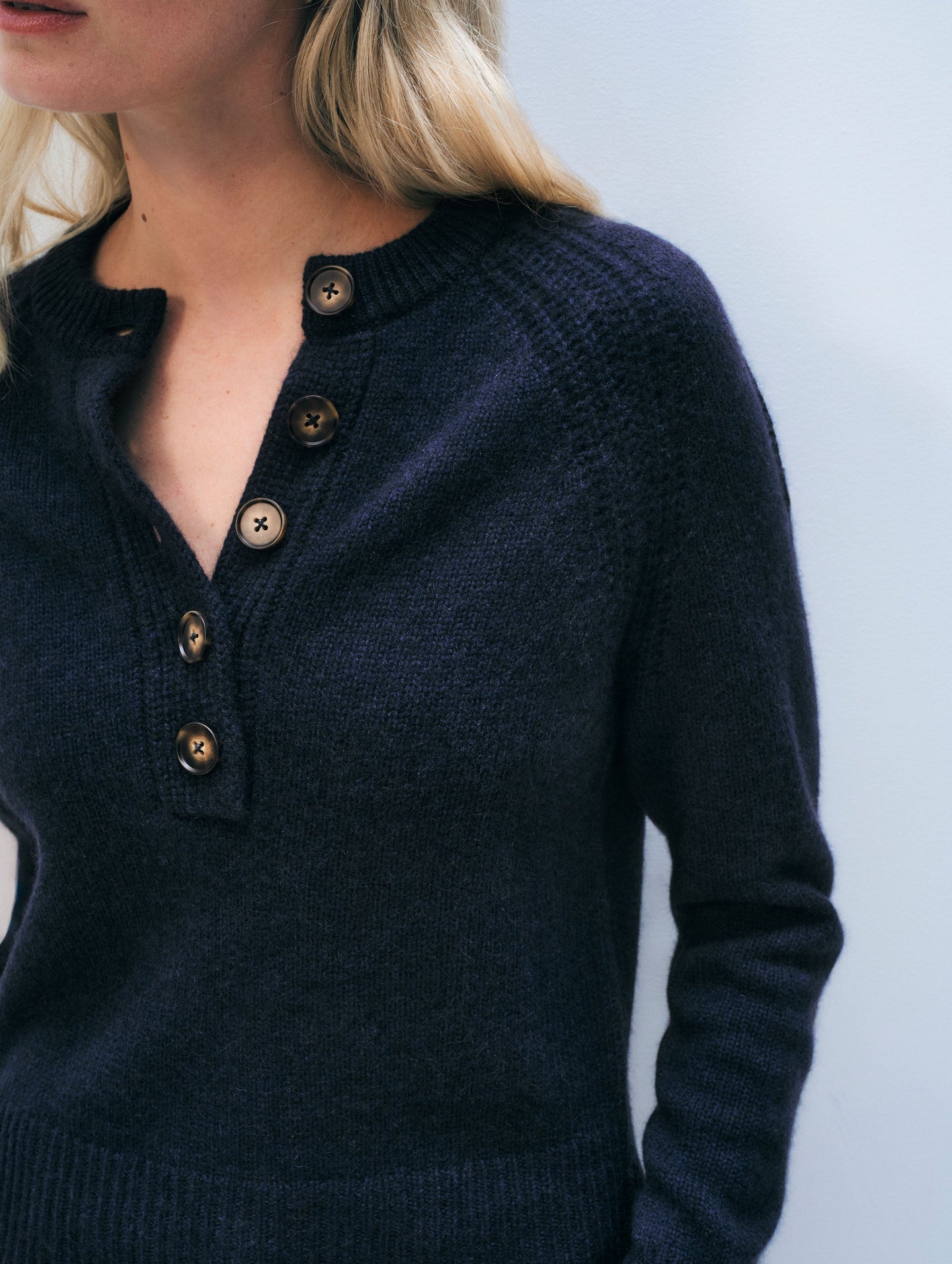 White + Warren Cashmere Luxe Henley