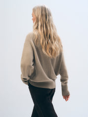 White + Warren Cashmere Oversized Standneck