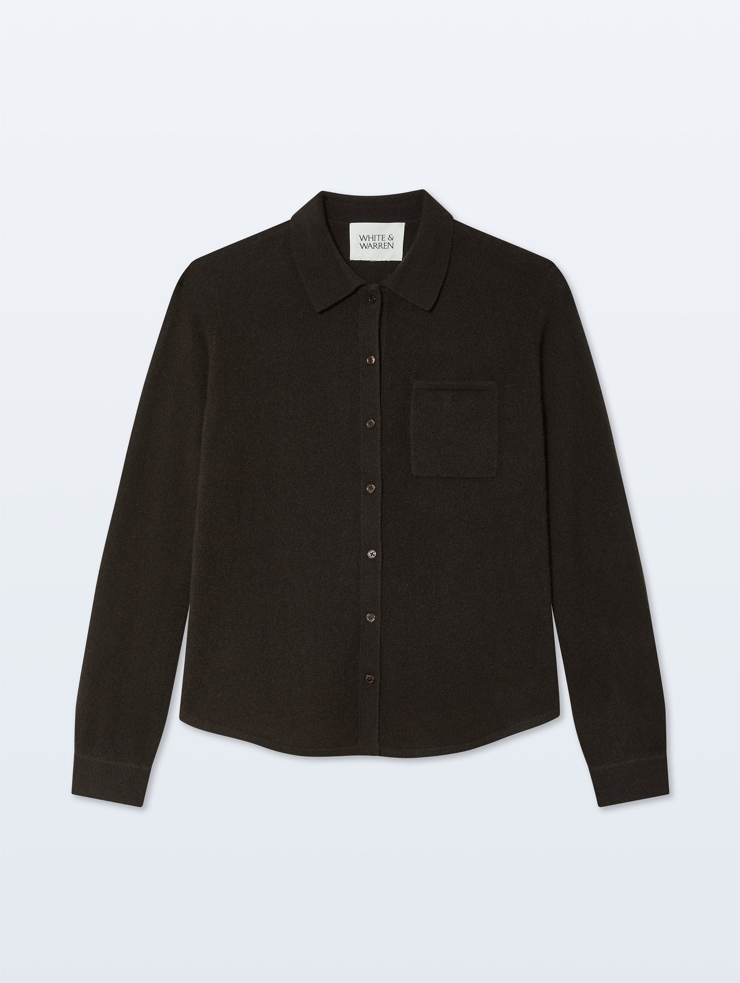 White + Warren Cashmere Button Shirt