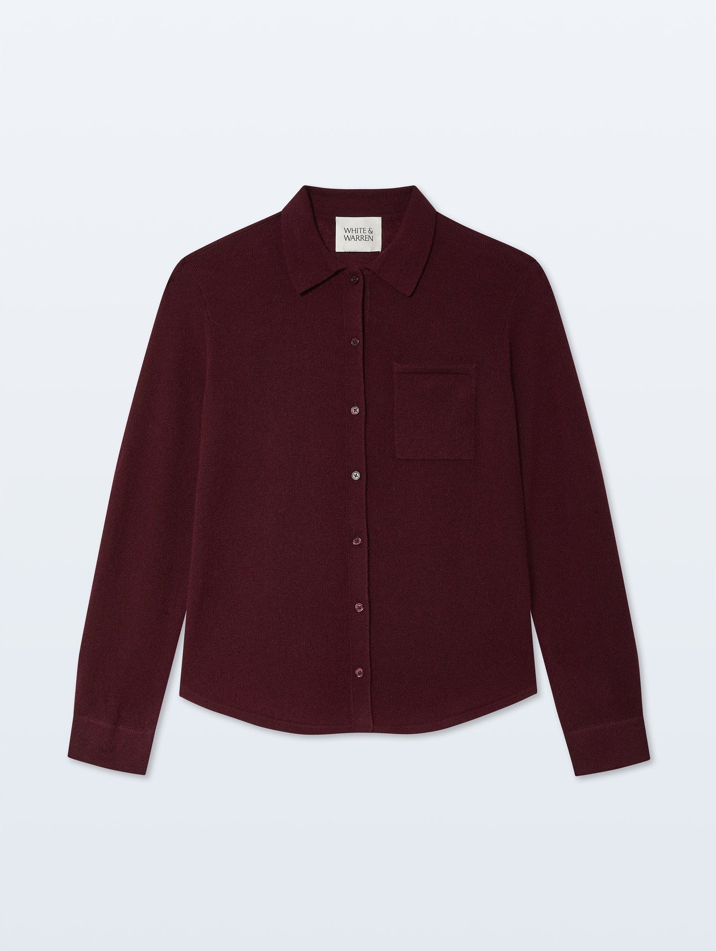 White + Warren Cashmere Button Shirt