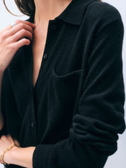 White + Warren Cashmere Button Shirt