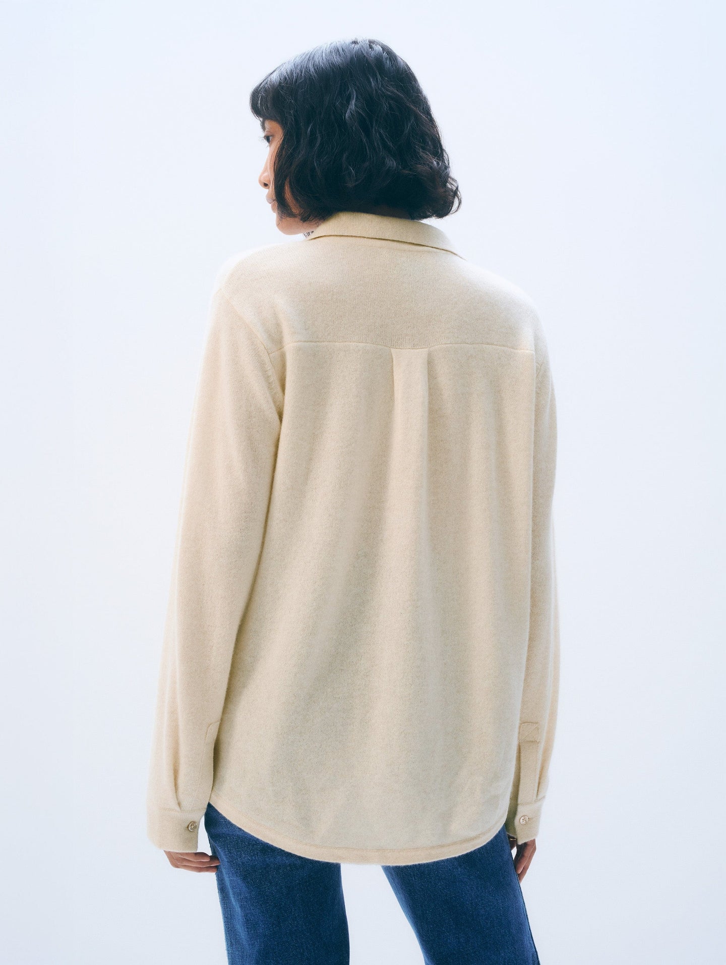 White + Warren Cashmere Button Shirt