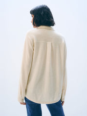 White + Warren Cashmere Button Shirt