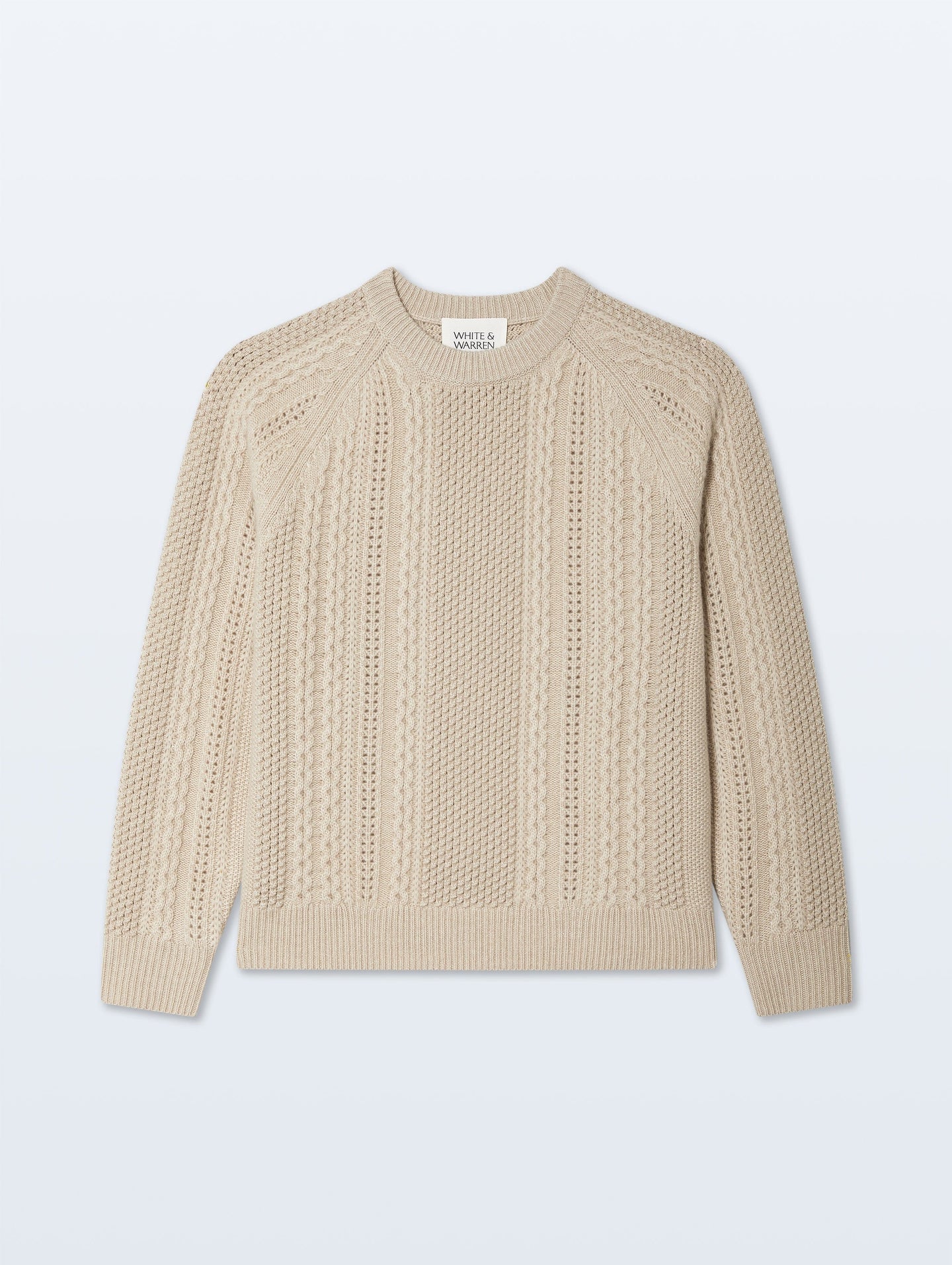 White + Warren Cashmere Luxe Cable Crew