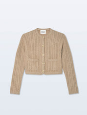 White + Warren Cashmere Luxe Cable Cardigan
