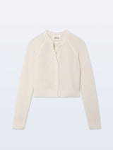 White + Warren Cashmere Mesh Cardigan