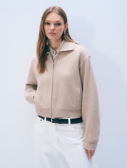 White + Warren Cashmere Blend Bomber