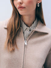 White + Warren Cashmere Blend Bomber