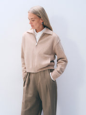 White + Warren Cashmere Blend Bomber