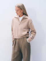 White + Warren Cashmere Blend Bomber