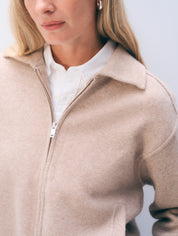 White + Warren Cashmere Blend Bomber