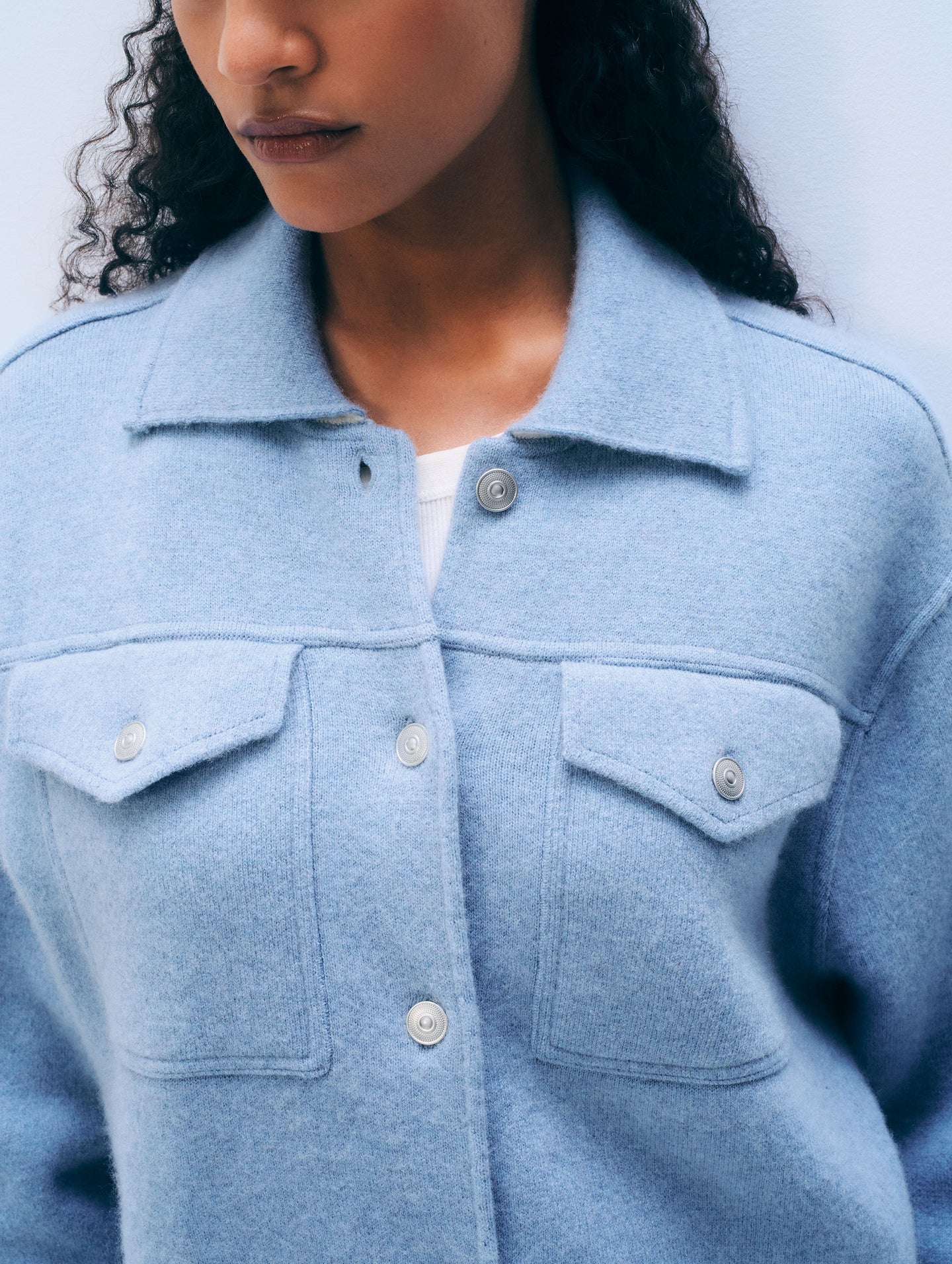 White + Warren Cashmere Blend Shirt Jacket