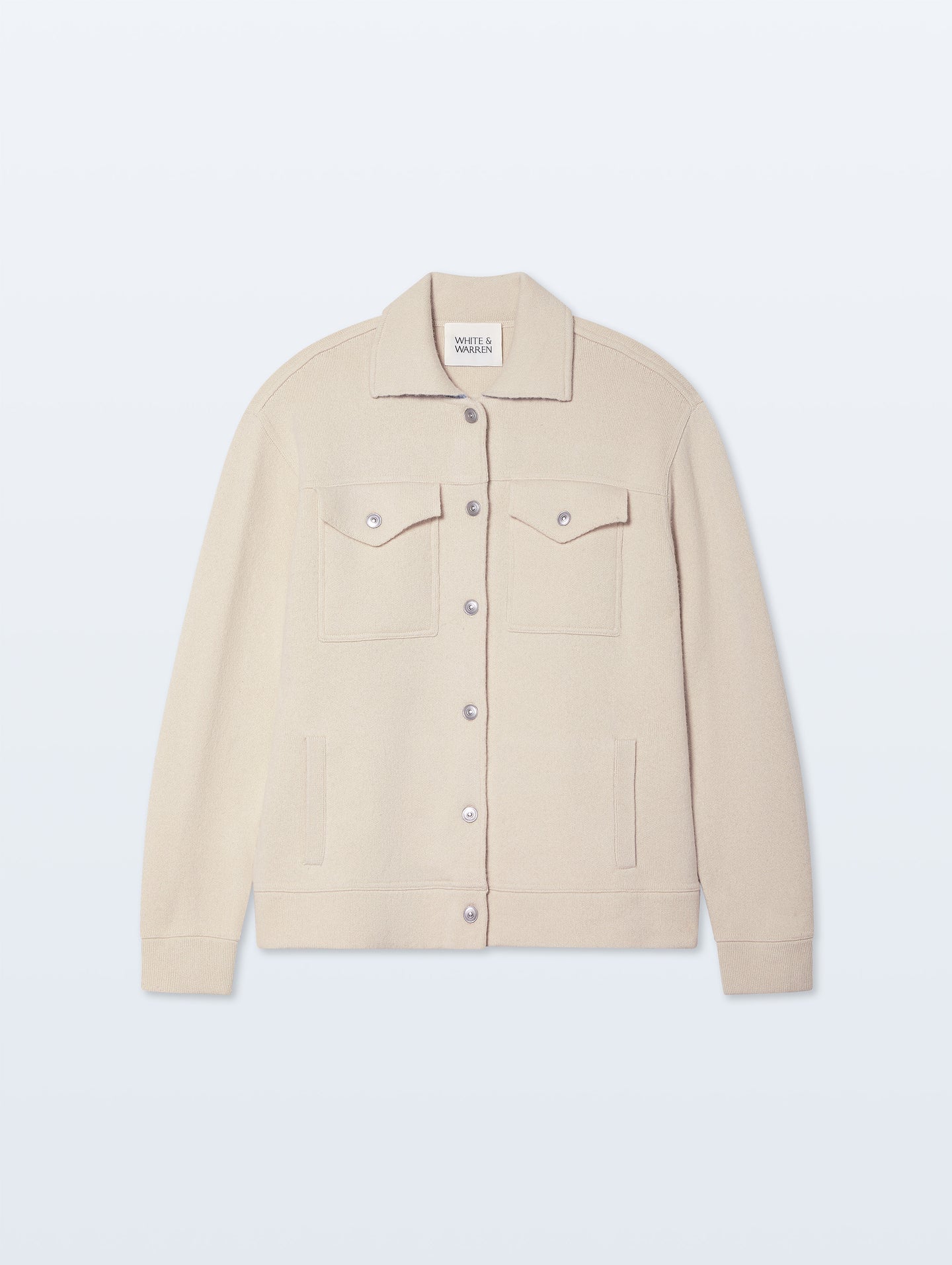 White + Warren Cashmere Blend Shirt Jacket