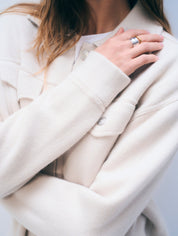 White + Warren Cashmere Blend Shirt Jacket