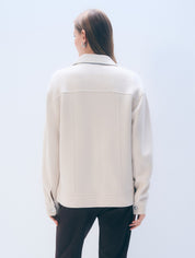 White + Warren Cashmere Blend Shirt Jacket