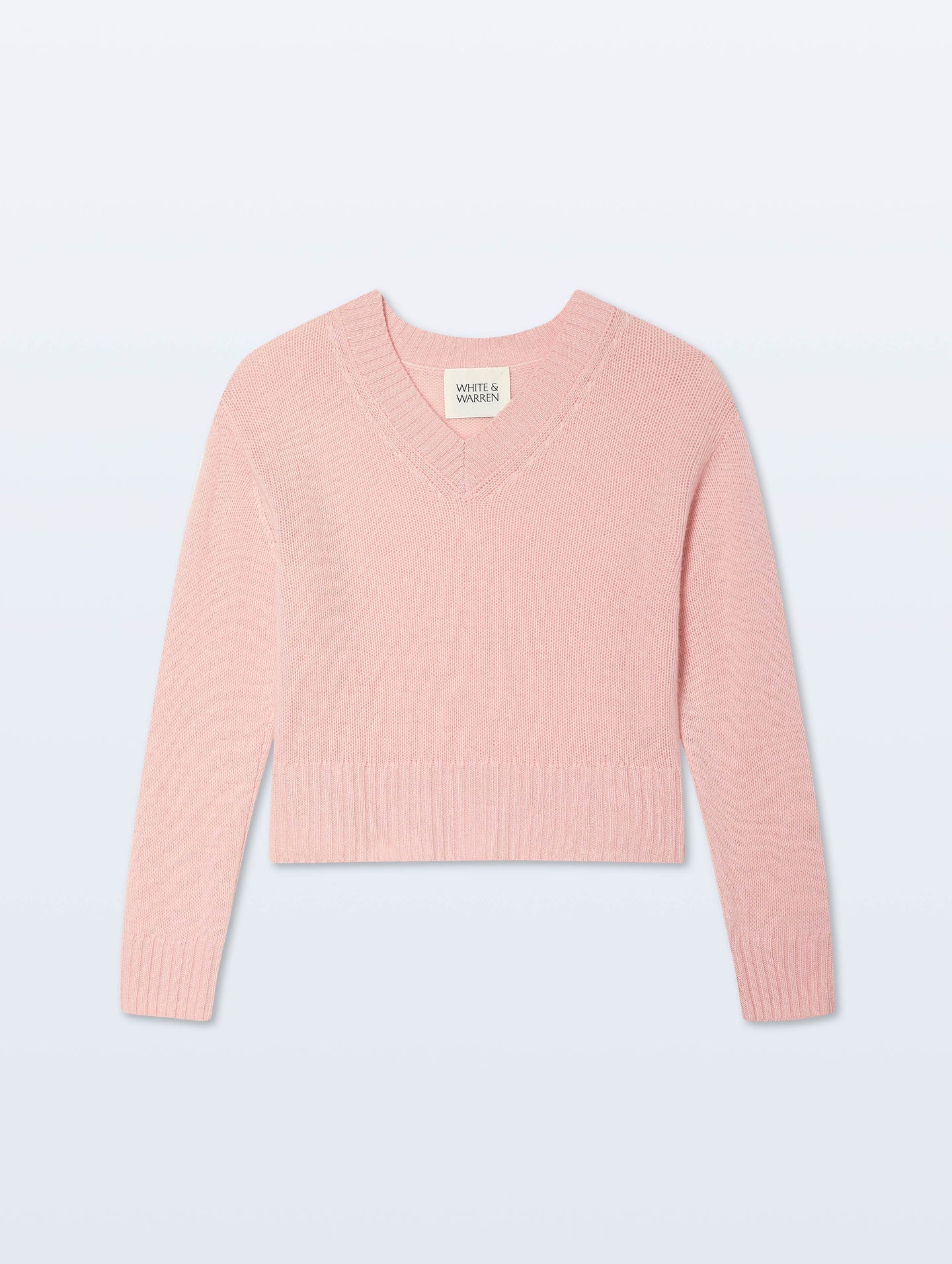 White + Warren Cashmere Featherweight V-Neck
