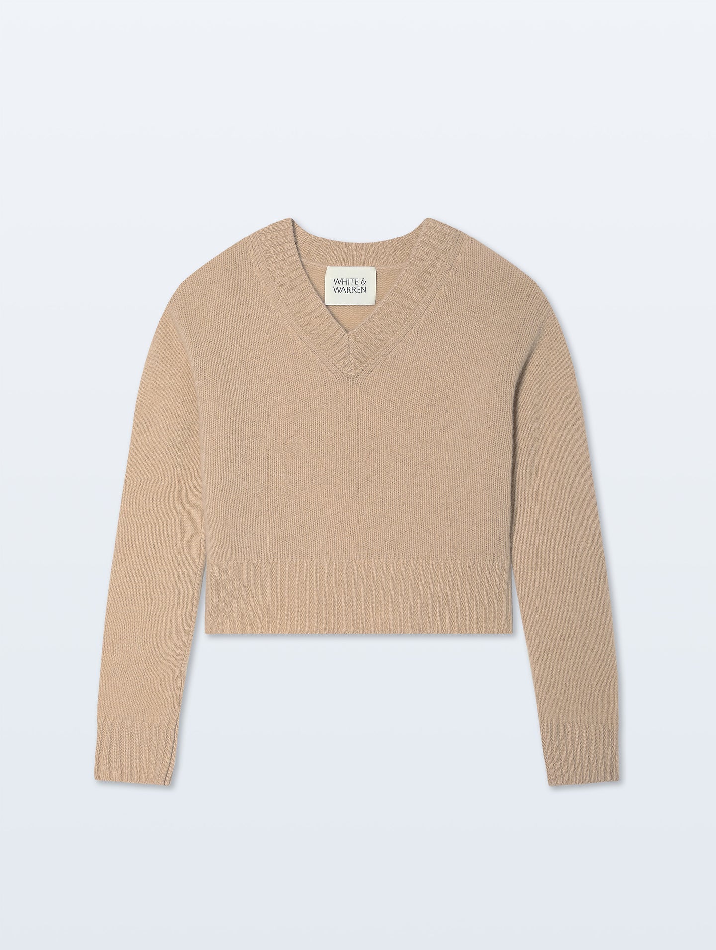 White + Warren Cashmere Featherweight V-Neck
