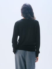White + Warren Superfine Merino Wool V Neck