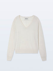 White + Warren Superfine Merino Wool V Neck