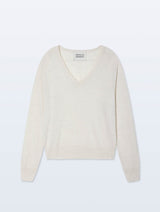 White + Warren Superfine Merino Wool V Neck