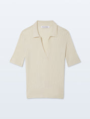 White + Warren Cashmere Linen Blend Polo