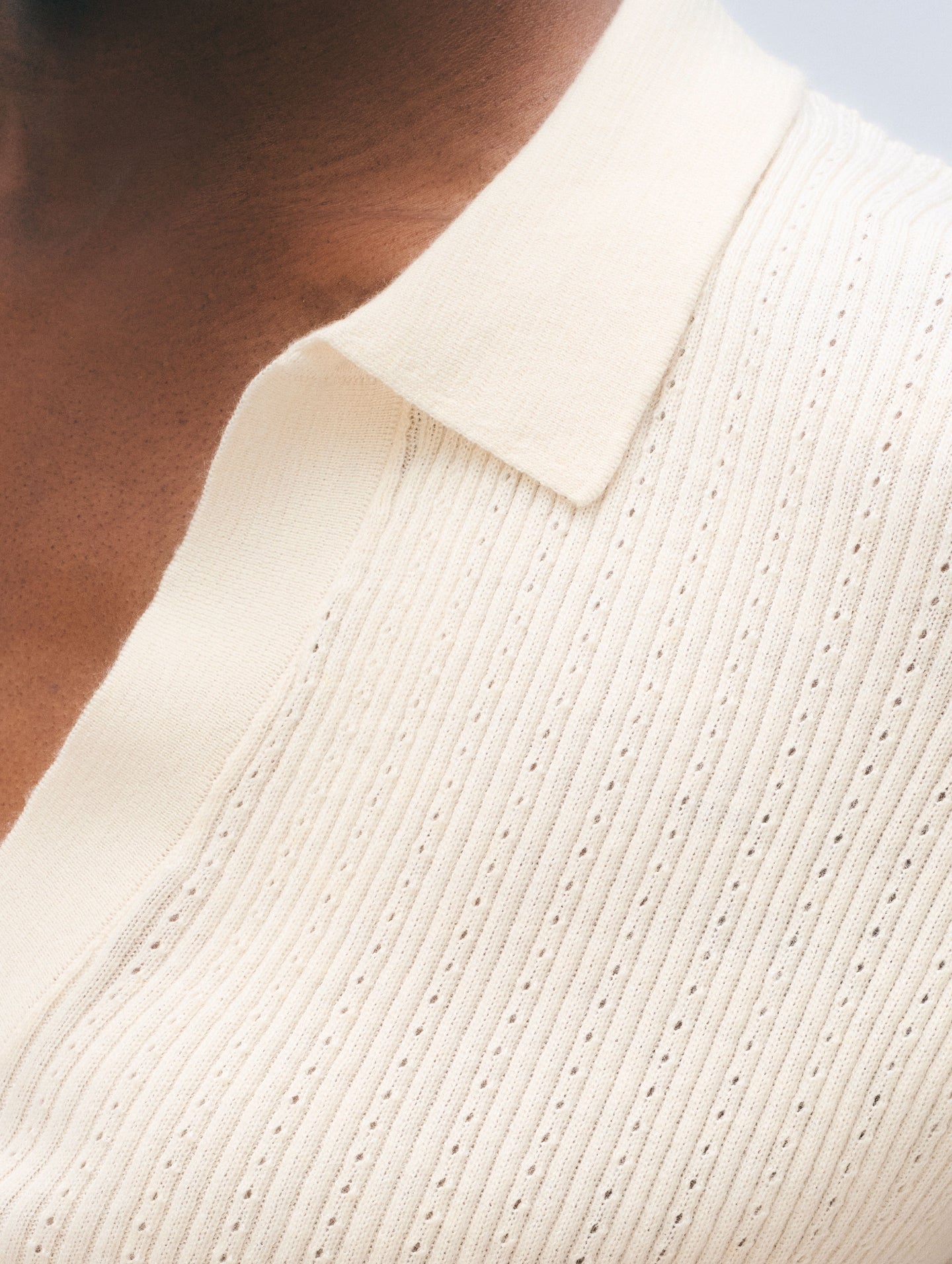 White + Warren Cashmere Linen Blend Polo