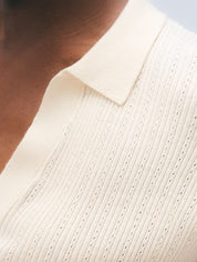 White + Warren Cashmere Linen Blend Polo