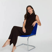 Cashmere Project Cropped Sleeveless Turtleneck