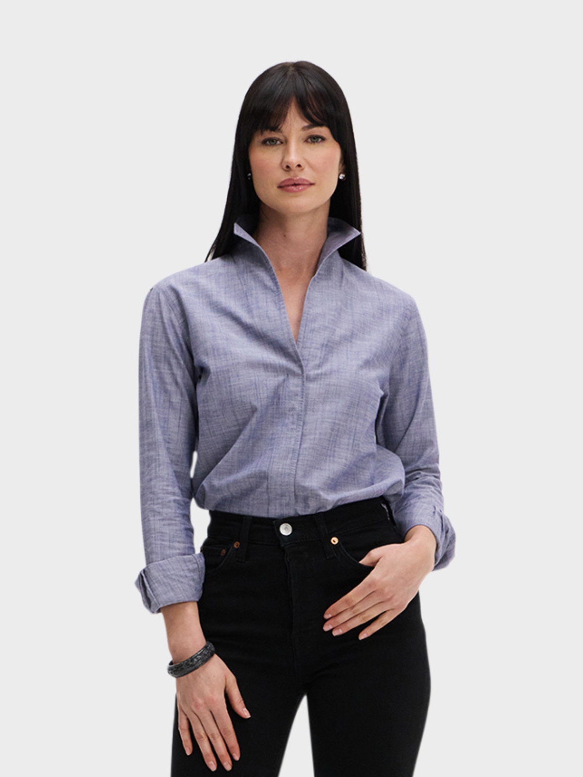 Sarah Alexandra Signature Shirt in Denim Does The Country Club