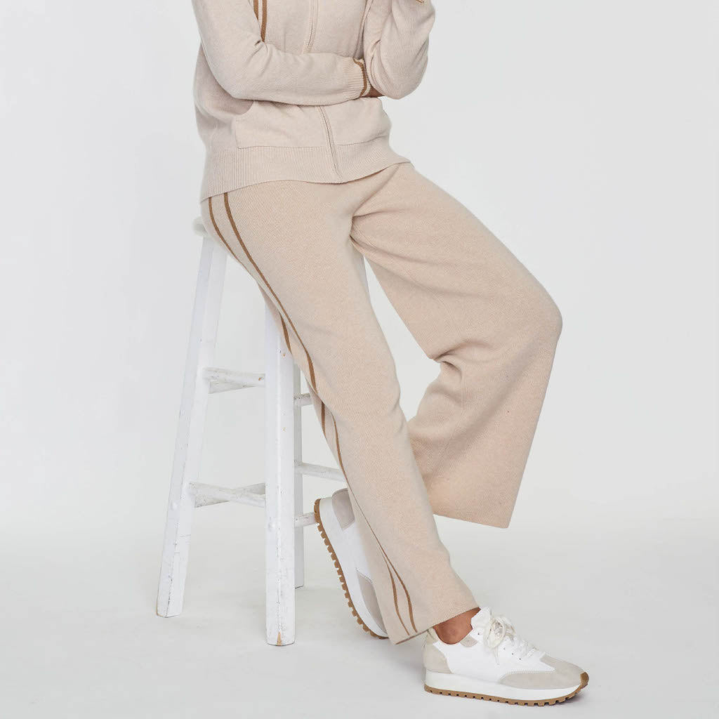 Cashmere Project Side Stripe Wide Leg Pant