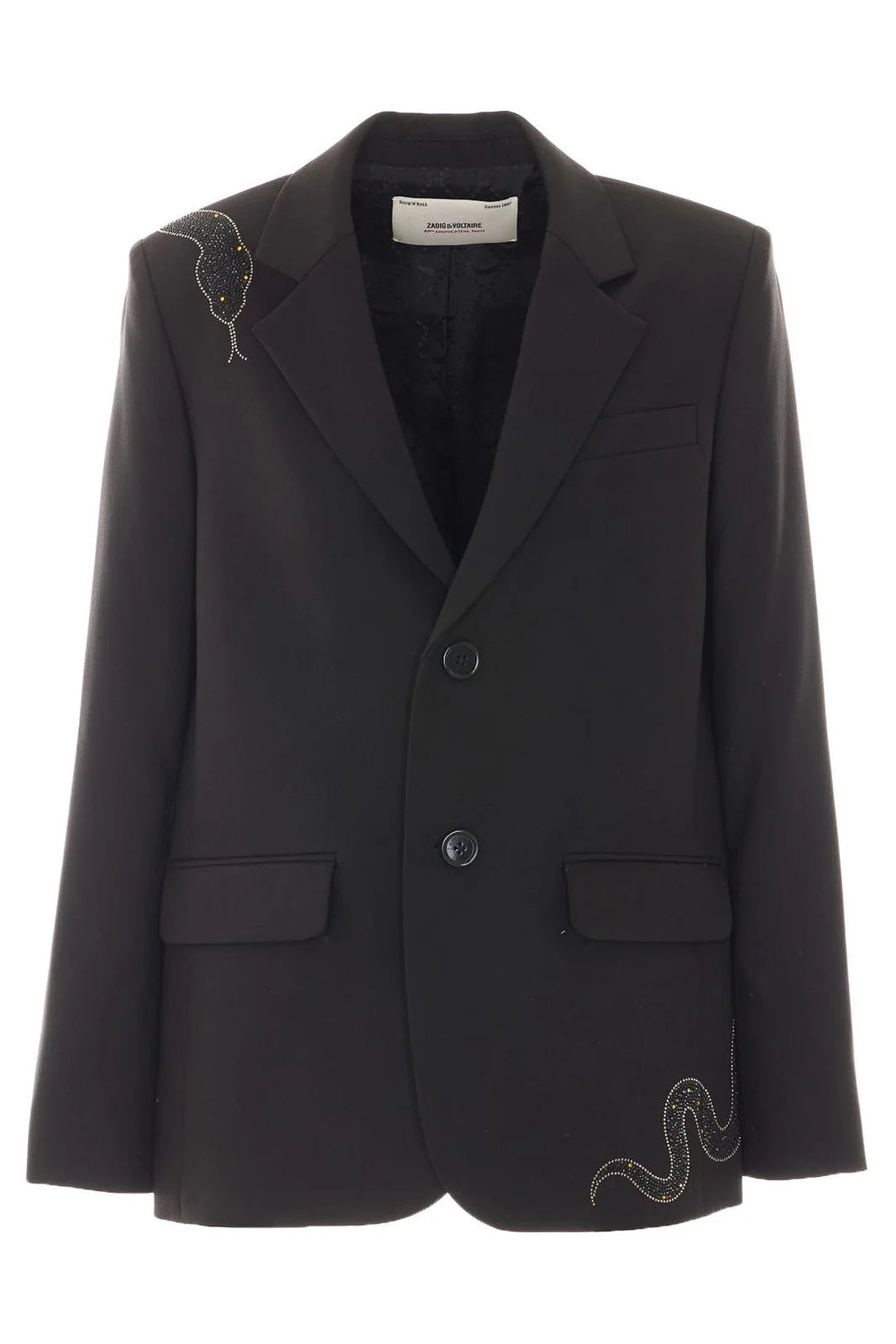 Zadig & Voltaire Vanille Strass Snake Blazer